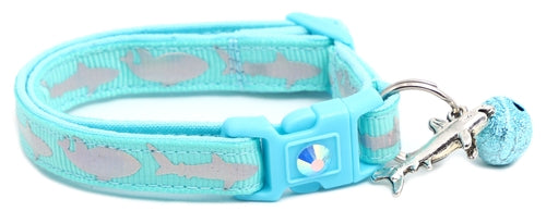 Silver Sharks – Breakaway Cat Collar