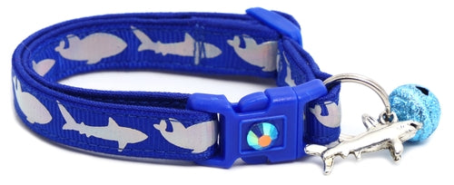 Silver Sharks – Breakaway Cat Collar