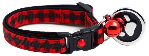 Black Buffalo Plaid - Breakaway Cat Collar