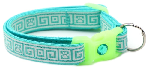 Greek Key – Glow-in-the-Dark - Breakaway Cat Collar