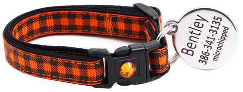 Black Buffalo Plaid - Breakaway Cat Collar