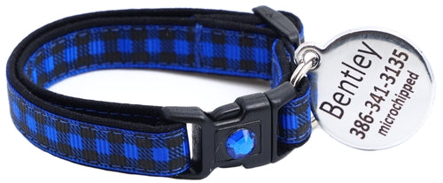 Black Buffalo Plaid - Breakaway Cat Collar