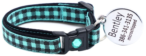 Black Buffalo Plaid - Breakaway Cat Collar