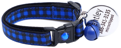 Black Buffalo Plaid - Breakaway Cat Collar