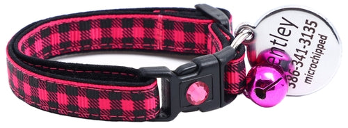 Black Buffalo Plaid - Breakaway Cat Collar