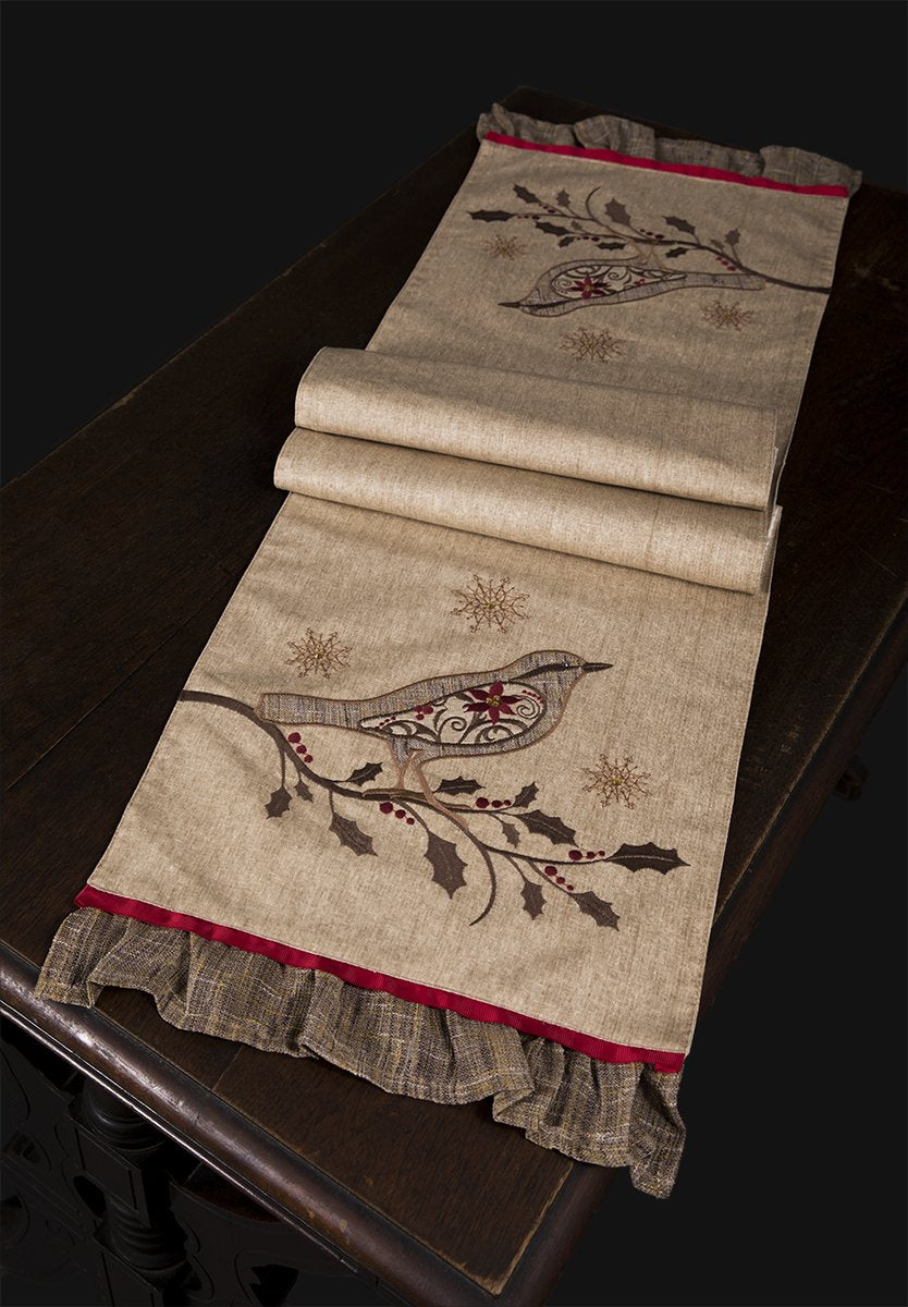 Bird on Twig Table Runner