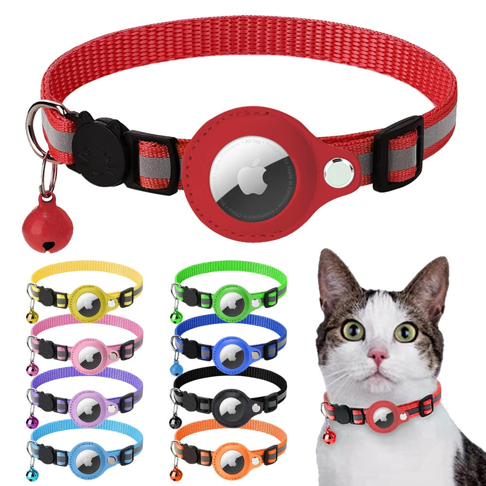 Reflective Airtag Case Collar for Cats & Dogs – Safety Meets Style