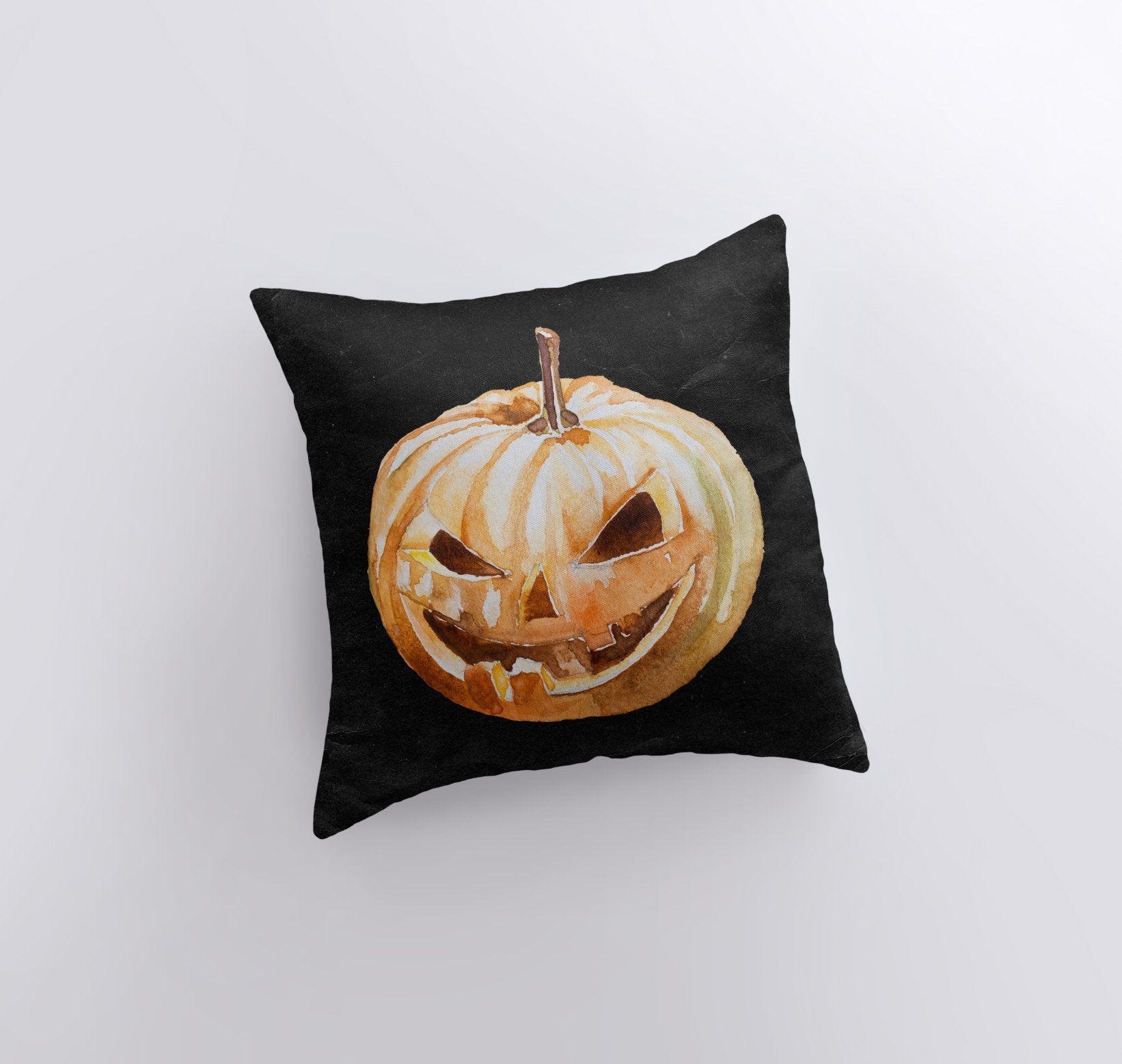 Spooky Jack O’Lantern Throw Pillow Cover