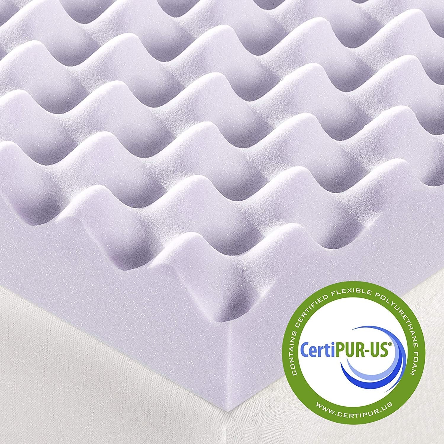 Lavender Infused Queen Memory Foam Topper – For a Calming Night's Sleep