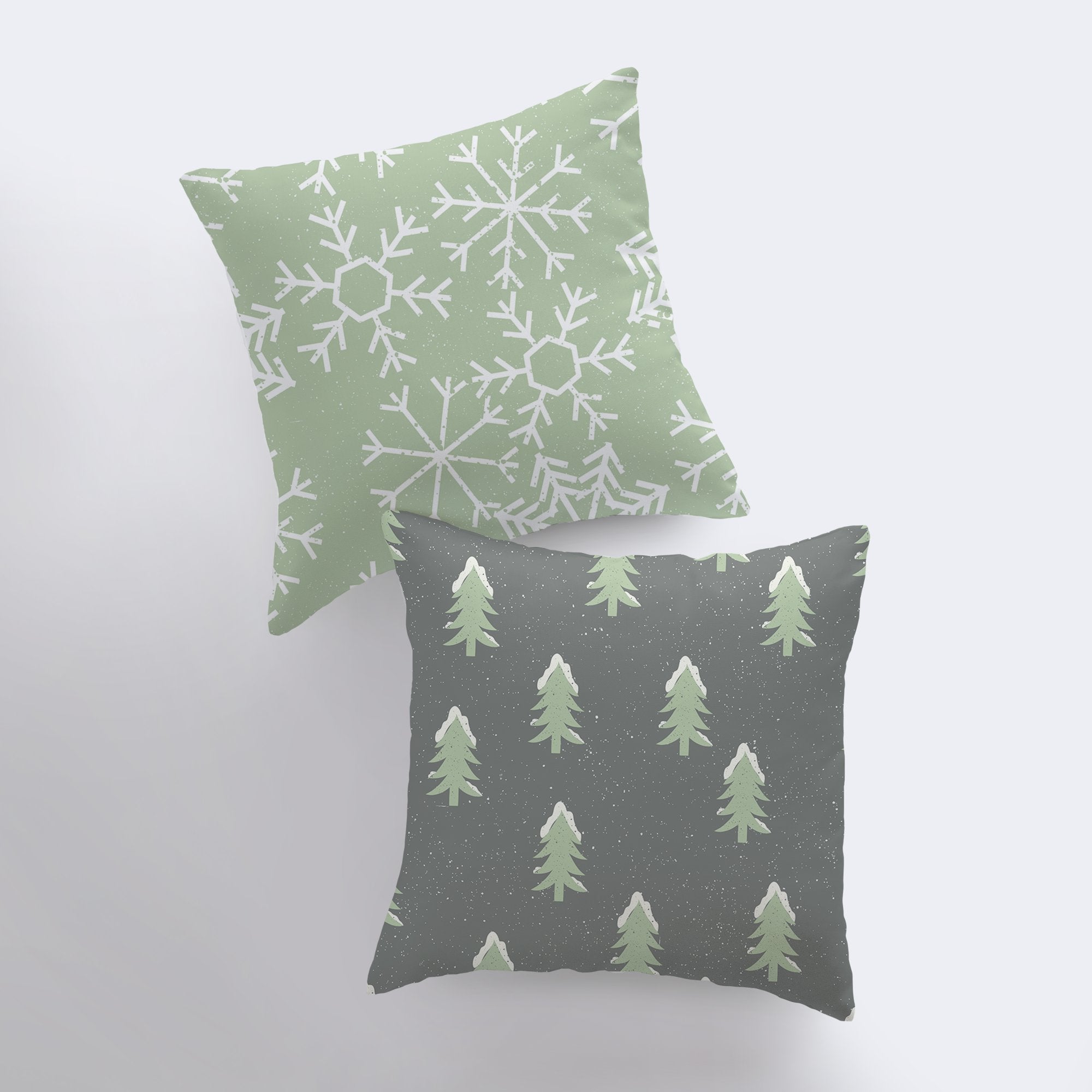 Christmas Trees Throw Pillow Cover