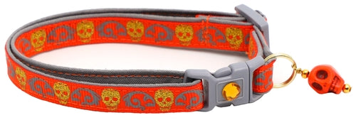 Gold Glitter Skulls – Breakaway Cat Collar