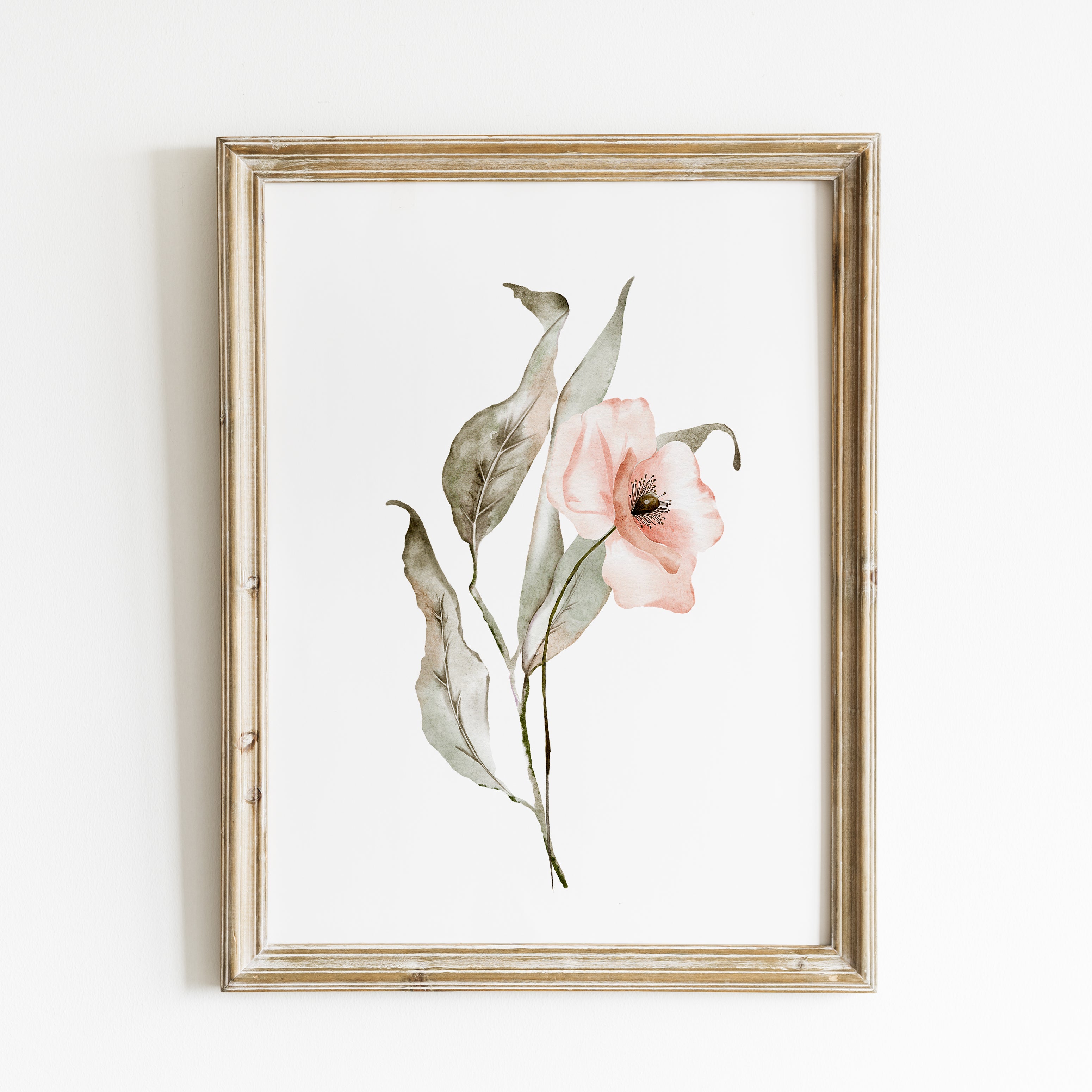 Floral Wall Art – Pink Watercolor Flower Print