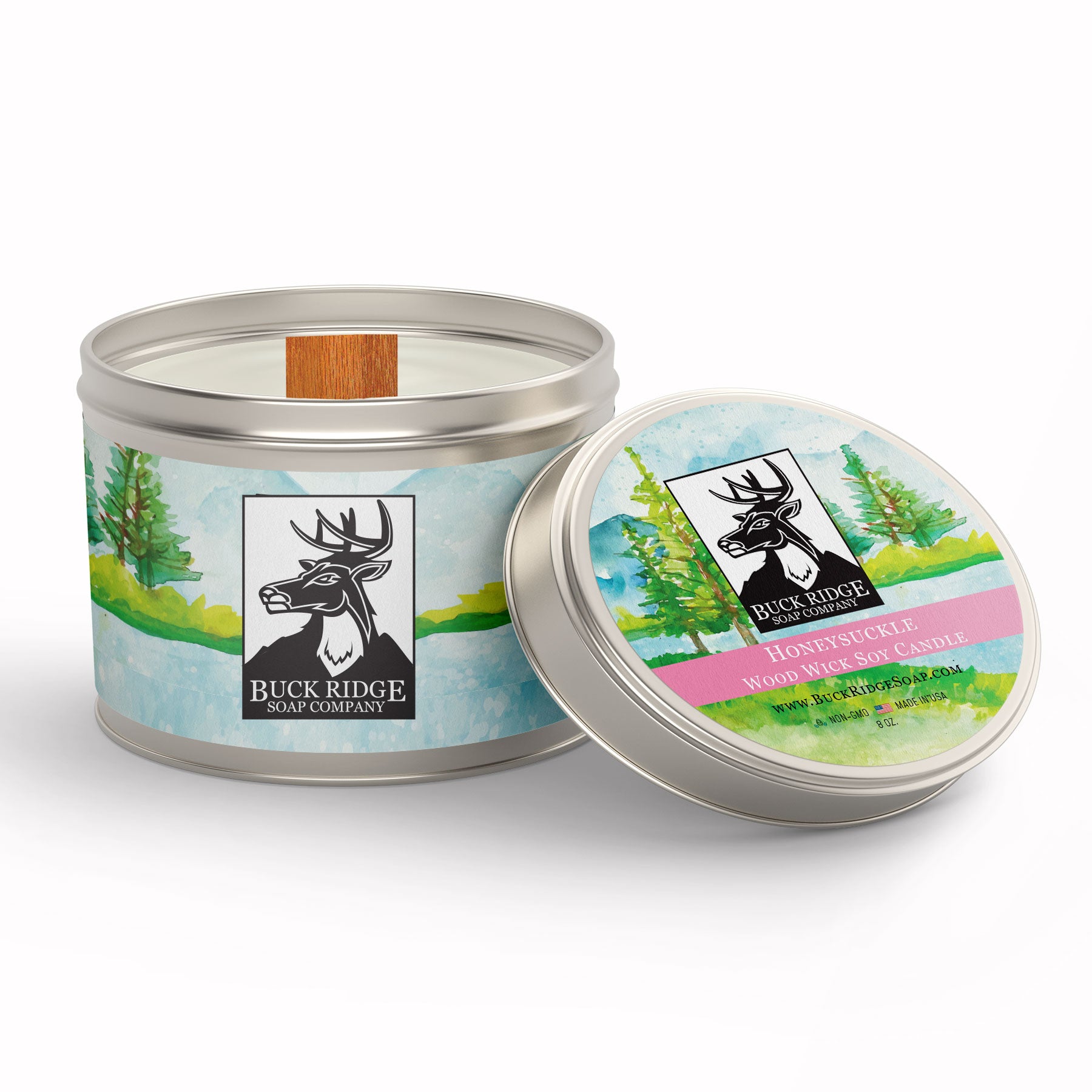 Honeysuckle – Sustainable Wood Wick Soy Candle