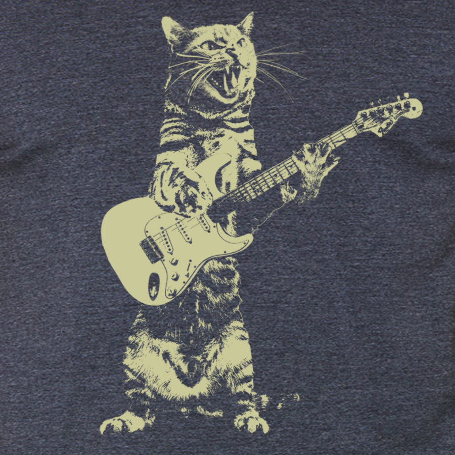 Cat Playing Guitar – Men’s Graphic Tee