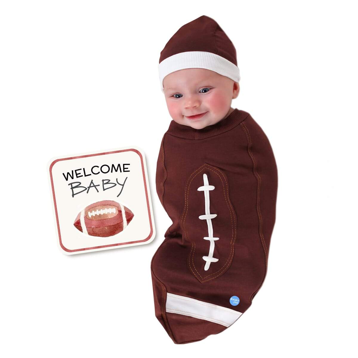 Football Baby Cocoon Swaddle Set