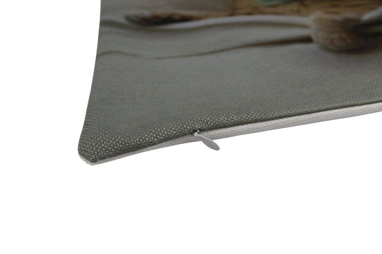 Cute Cat Throw Pillow Cover – Orange Kitty in Bow Tie Sleeping Under Covers