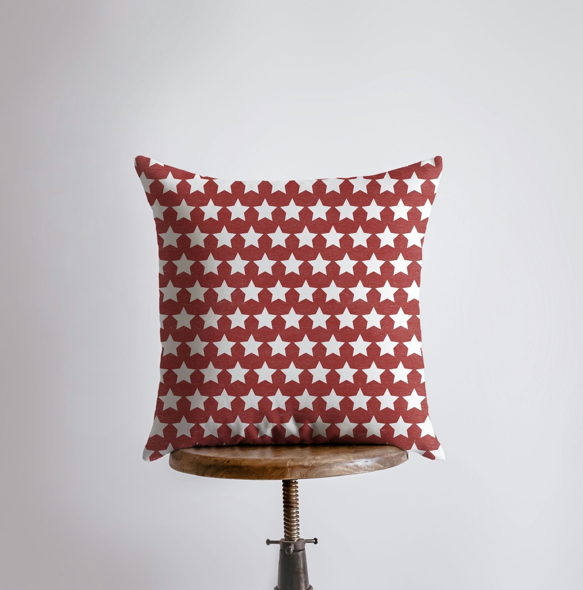 Fourth of July Stars Throw Pillow Cover – Double-Sided