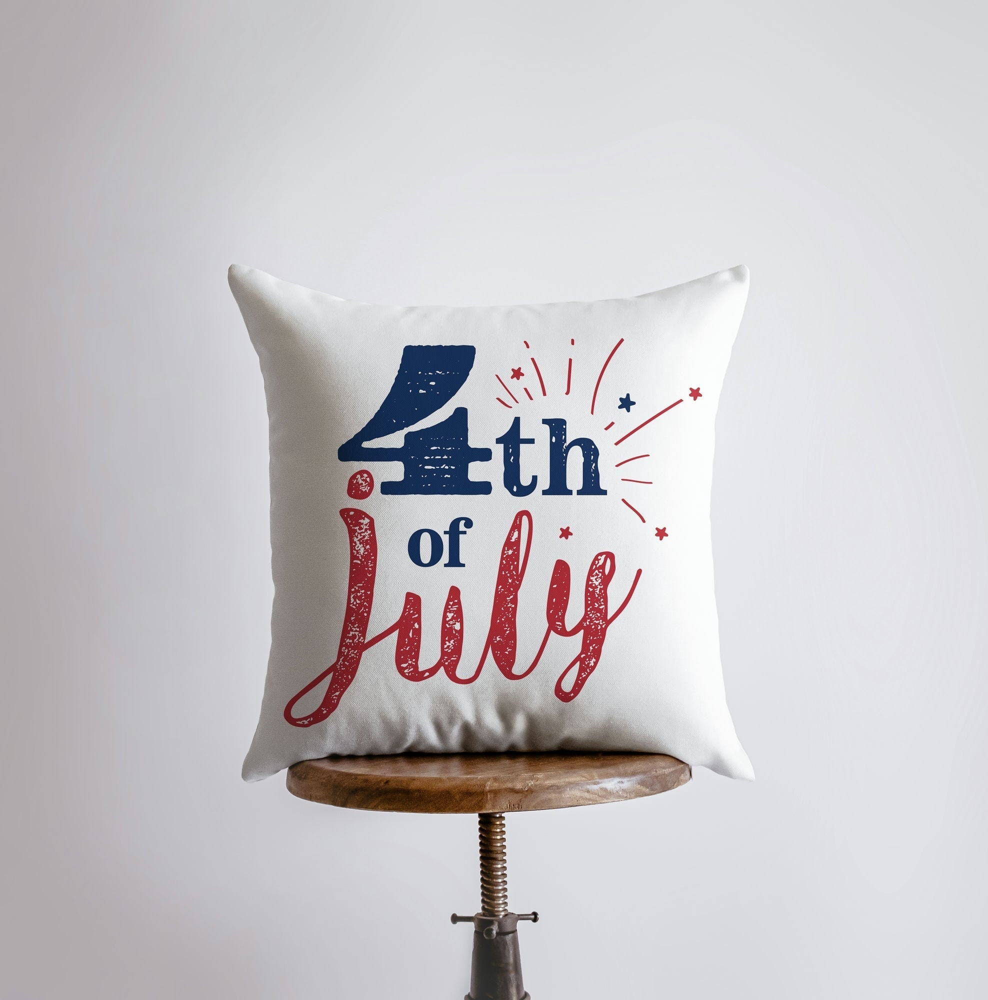 4th of July Freedom Throw Pillow Cover – Double-Sided