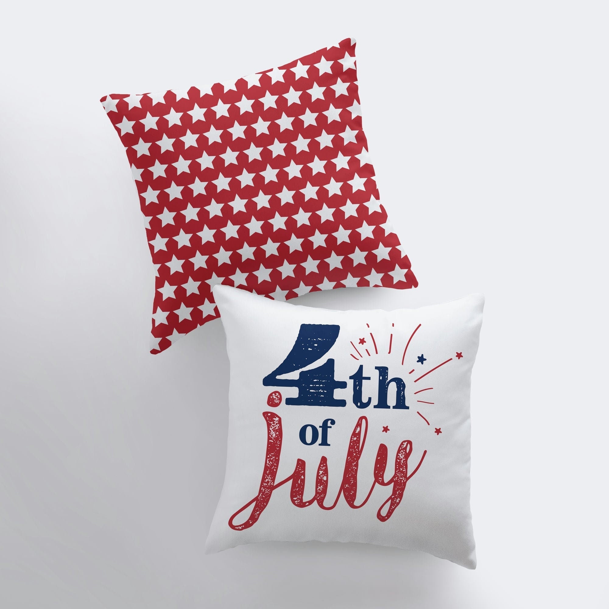 4th of July Freedom Throw Pillow Cover – Double-Sided