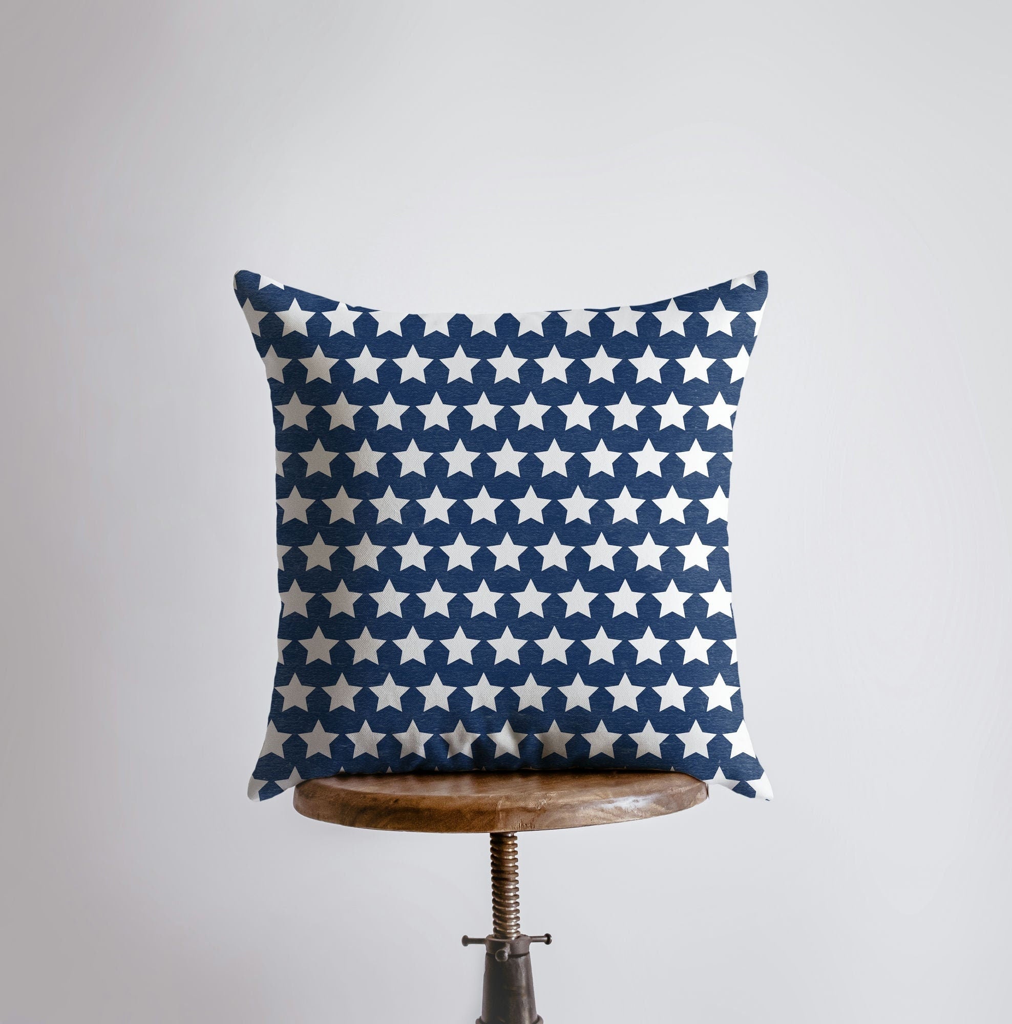 Fourth of July Stars Throw Pillow Cover – Double-Sided