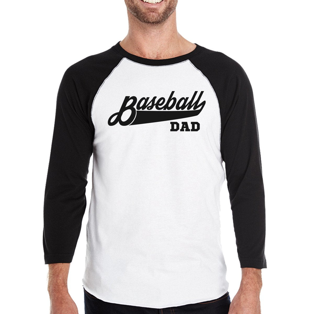 Baseball Dad – Men’s 3/4 Sleeve Raglan Shirt