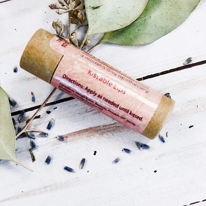 Kissable Lips Organic Lip Balm – Zero Waste Paperboard Tube