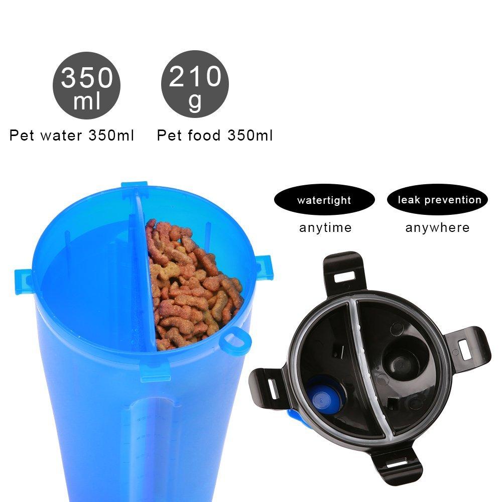2-in-1 Dog Drinking Water Bottle with Collapsible Bowl
