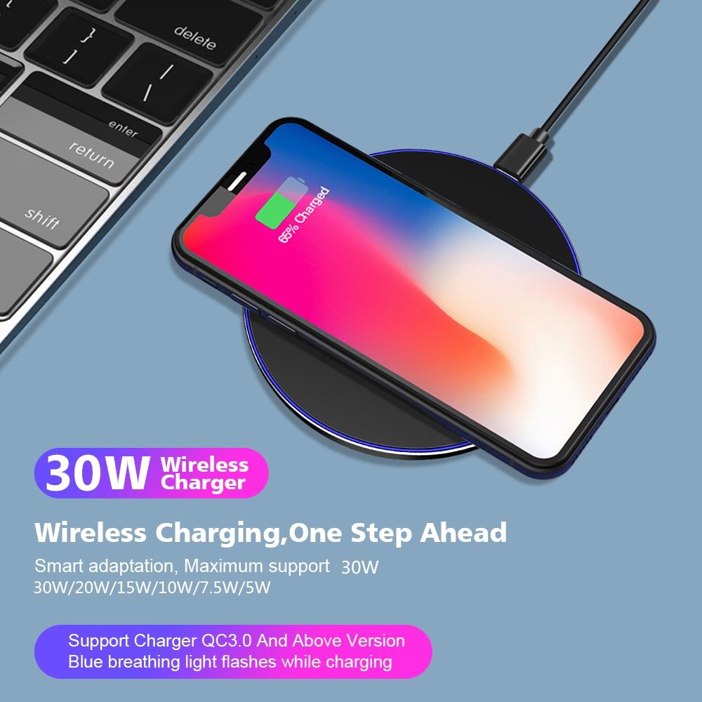 Dragon W9 30W Ultra-Thin Wireless Charging Pad