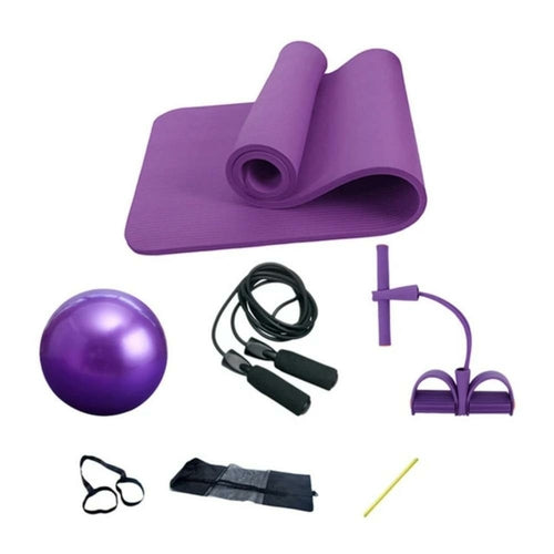 Deluxe 5-Piece Home Workout Set – Yoga, Pilates & Fitness Training