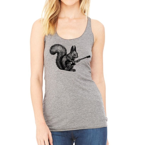 Squirrel Playing Guitar – Racerback Tank